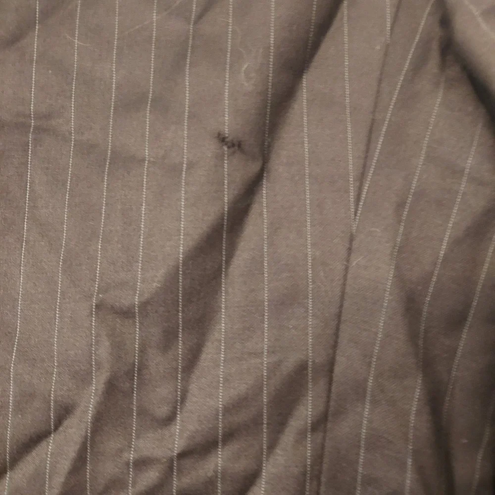 CHAPS - MEN'S BROWN PINSTRIPE WOVEN 100% WOOL BLAZER JACKET - SIZE 42S READ!‎
